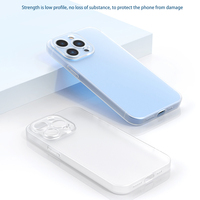 Pour Laudtec Sjk835 coque de téléphone transparente givrée en TPU souple ultra-mince pour iPhone 16 15 14 13 12 Plus Pro Max