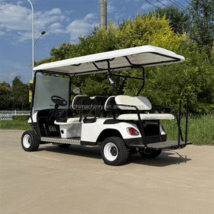 Carro Eléctrico Turístico Completamente Equipado con Cortina Antilluvia, Luces de Advertencia y Asientos de Lujo, Buggy de 6 Plazas para Transporte VIP en Resorts - Product Image 6