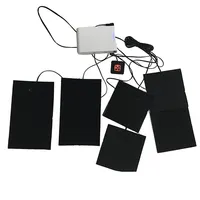 Sweat à capuche noir avec batterie USB, 12V/7.4V/5V, 2 pièces, chauffage électrique, pour gilet et vêtements, vente en gros