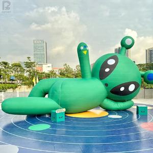 Personnage extraterrestre gonflable LED vert lumineux en tissu Oxford pour festivals/expositions - Product Image 1