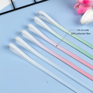 WEGOODZF 8MM punta trasparente gradiente lacci arcobaleno Multi-colore poliestere resistente Casual sport lacci delle scarpe - Product Image 2