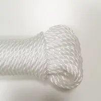 Neuankömmling Akzeptieren Sie benutzer definierte PP-Seil 4mm * 20m weißes Polypropylen Splitfilm Twisted Rope