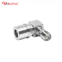 Connecteur de câble coaxial RF QMA prise mâle vers SMA femelle adaptateur d'antenne à angle droit convertisseur personnalisé laiton cuivre pour l'alimentation