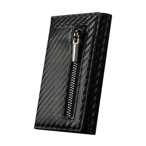 Casekey Carbon PU Leather Phone Cases Magnetic <b>Card</b> <b>Holder</b> <b>Wallet</b> Mobile Phone Cases - Product Image 3