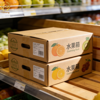 Boîte en carton ondulé antichoc pour fruits, protection pour l'expédition de fraises et de bleuets délicats