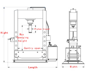 <span class=keywords><strong>Presse</strong></span> <span class=keywords><strong>hydraulique</strong></span> <span class=keywords><strong>d</strong></span>'<span class=keywords><strong>atelier</strong></span> de Type portique, petite <span class=keywords><strong>presse</strong></span> <span class=keywords><strong>hydraulique</strong></span> de <span class=keywords><strong>50</strong></span> tonnes - Product Image 3