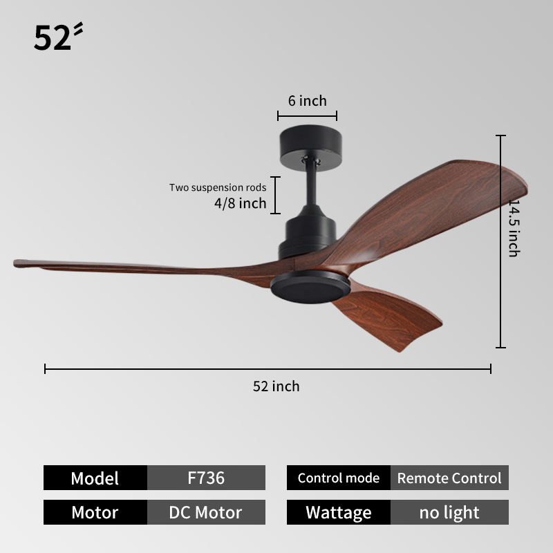 52inch -Black + walnut color