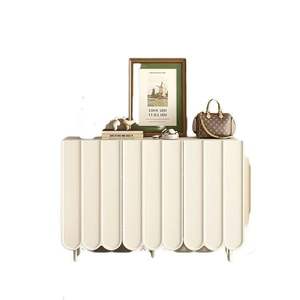 Creamy Style <b>Wall</b> Mounted <b>Shoe</b> Cabinet Rectangle Painted Punch Free Entryway <b>Storage</b> For Home Use - Product Image 5