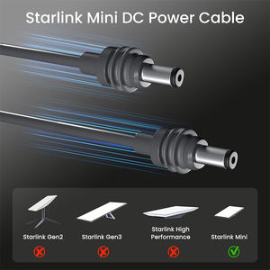 Starlink Mini aksesuarları DC güç kablosu 6.5FT yedek IP67 anma DC5.5x2.1 konnektörler PVC bakır kablo 2-Year garanti - Product Image 3