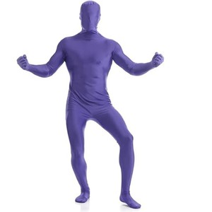 Mono de Demonio Negro elástico de cuerpo completo unisex disfraz de adulto invisible que desaparece para Halloween - Product Image 3