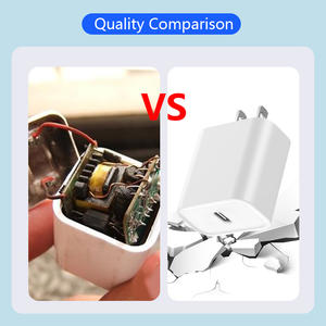 เครื่องชาร์จเร็ว PD 20W Type-C แบบพกพาปลั๊ก US วัสดุ PC ที่ชาร์จไฟอะแดปเตอร์ FCC พร้อมสายเคเบิล - Product Image 3