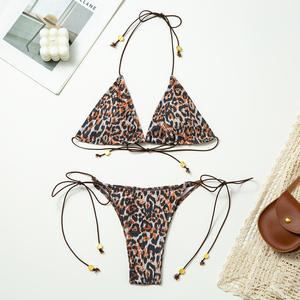 Комплект женского купальника с бусинами и завязками, 10 S-L - Product Image 2