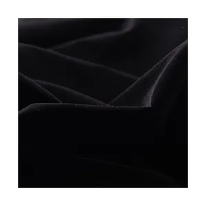 Kadife örme kumaş toptan özel parlak renk düz ev dekor kumaş akın Polyester destekli