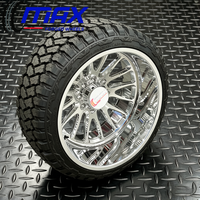 Jantes forgées 22x12 26x14 24x14 6x139.7 8x165.1 8x170 à lèvre profonde polie pour Dodge Ram 1500 2500 et Ford F250 F350