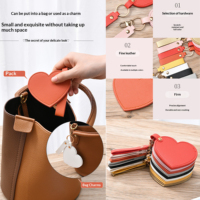 Cadeau de la Saint-Valentin, miroir porte-clés en forme de cœur, cuir PU, verre HD, miroirs de poche personnalisés pour femmes et filles