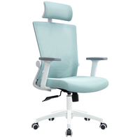 Chaise de bureau à cadre blanc avec support lombaire, chaise pour personnel, chaise en plastique, chaise de bureau, chaise d'étude, chaise pivotante