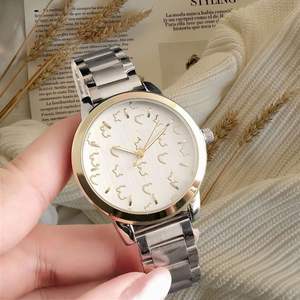 Montre à quartz pour femme, style professionnel, avec boîtier en alliage et bracelet en cuir - Product Image 2