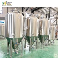 Cuves de brassage pressurisées à double enveloppe en acier inoxydable 500L 1000L 2000L pour ligne de production de bière et de boissons