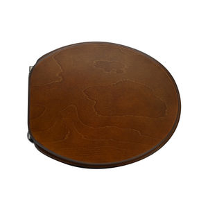 Siège de toilette en bois Noyer foncé 50 cm de longueur Charnières traversantes - Product Image 1