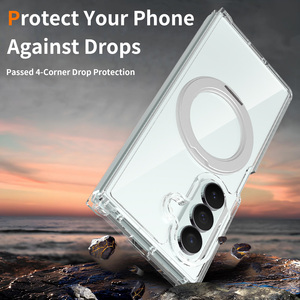 Étui de téléphone portable magnétique transparent antichoc de haute qualité avec support rotatif pour Samsung Z Fold 8, pliable, personnalisé, anti-rayures - Product Image 5