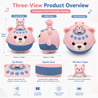 Machine à histoires éducative NFC pour enfants, cartes NFC interactives pour lecteur MP3, audio sans écran pour tout-petits et enfants, matériau ABS