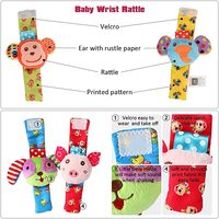 Hochet de poignet personnalisé détecteur de pied bébé jouet bras main Bracelet hochet pieds jambe cheville chaussettes activité hochet