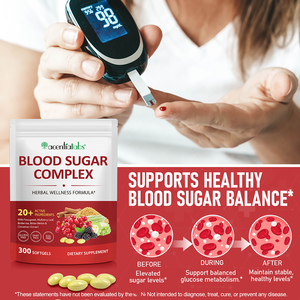 Acentiallabs, травяной экстракт, 300 софтгели, комплексные добавки с содержанием сахара в крови с корицей для метаболического здоровья - Product Image 5
