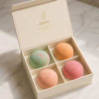 Boîte d'emballage de luxe personnalisée pour bombes de bain avec logo |   Carton pliable en carton premium pour cadeaux de spa |   Coffrets cadeaux de beauté en gros