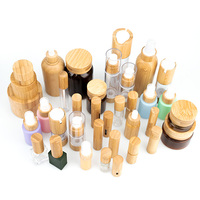 Vietnam WeWood vente en gros de pots de crèmes Lotion bouteille à pompe sans air emballage cosmétique bouchon en bambou