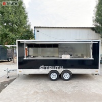 Friteuse personnalisée Truth, chariot de nourriture de rue pas cher, chariot de nourriture remorquable pour hot-dogs, remorque alimentaire rétro pour crêpes, café, glaces, camion de nourriture mobile