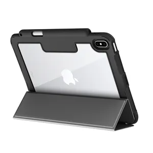 Neue BSCI Custom ized Luxus Smart Cover iPad 10 Hülle Stift halter Clear iPad Shock proof Hülle für iPad 10. Generation Hülle
