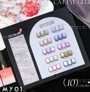 ชุดสีเจลทาเล็บมินิ 10 สีใหม่จากมิลาน สำหรับฤดูร้อน ดีไซน์ขวดแคทอาย ไม่เหลือง ติดทนนาน เหมาะสำหรับร้านทำเล็บ - Product Image 5