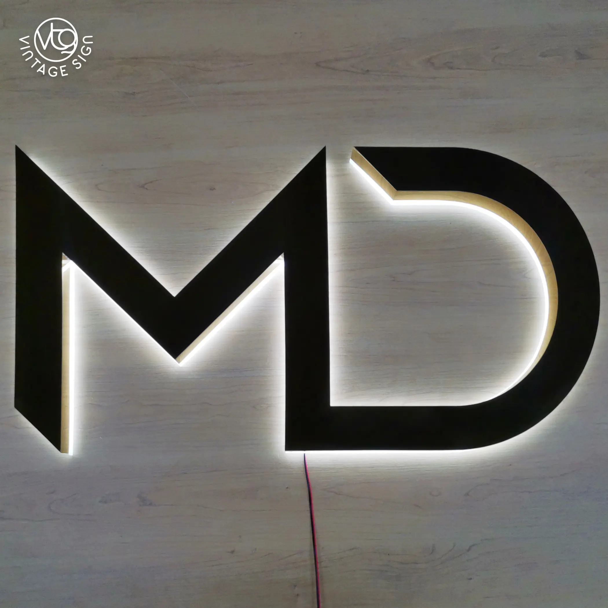 Custom Luminous Embossed Metal And Numbers Face Logo Signs Decorative Alphabet Letters Front Lit Channel Led Letter Sign