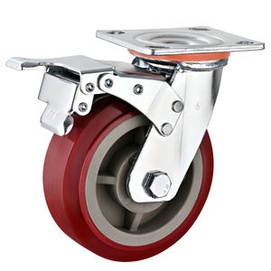 CMCL Hot Sale Caster 6IN Polyurethan Hochleistungs-PU-Rollen Räder Maschinen rollen - Product Image 1