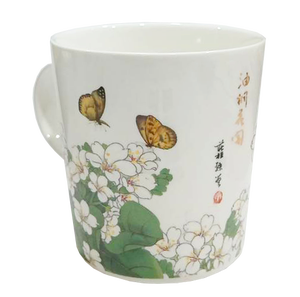 Onglaze แก้วเซรามิกพิมพ์ลายดอกตุง, แก้วมัคขายดีถ้วยชากาแฟ - Product Image 2