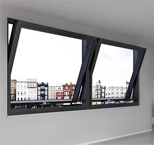 Bất ngờ giá outswing Windows nhôm tráng men dọc pivot Windows Bầu Trời mái hiên cửa sổ với tùy chọn tự động - Product Image 3