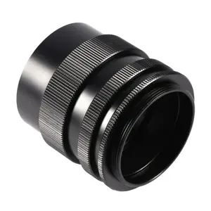 Lens Tube Factory OEM Customized CNC Machined 6061-T6 Aluminum Anodized Hard Lens Tube Mount Lens Adapter