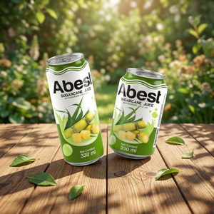 Bebida de Jugo de Caña de Azúcar ABEST, Lata de Aluminio de 330 ml, OEM, ODM, Marca Privada, Venta al por Mayor, Proveedor de Fábrica de Vietnam - Product Image 1