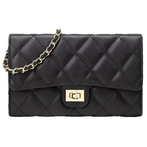 Elegant <b>Quilted</b> PU Chain <b>Single</b> Strap Fashion Crossbody Bag Large Capacity Designer Women Shoulder Handbag - Product Image 5