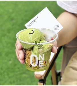 Gobelets en plastique jetables biodégradables pour boissons froides et desserts, design personnalisable, impression personnalisée - Product Image 1