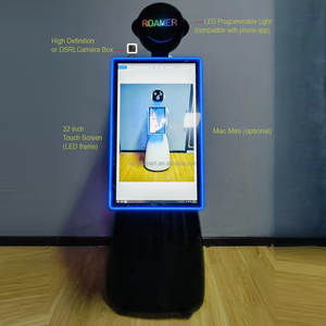 Nouveau Portable 32 pouces <span class=keywords><strong>grand</strong></span> écran mariage Robot <span class=keywords><strong>photographe</strong></span> télécommande Mobile Robot Photo Booth Machine - Product Image 2