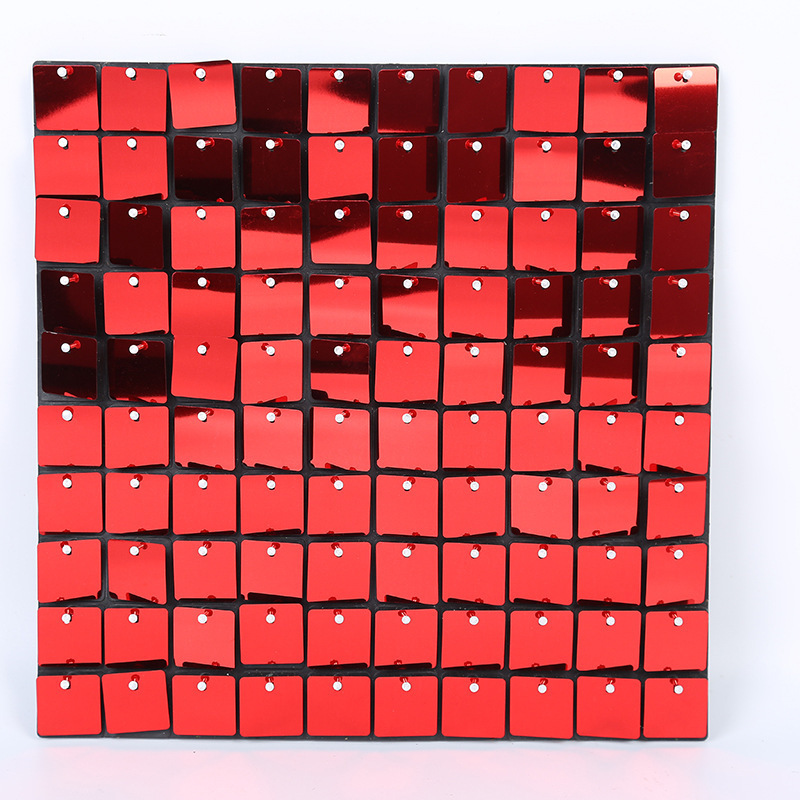 Square mirror red