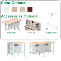 Bureau d'ordinateur réglable et extensible avec porte-gobelet pour l'école et le gaming – Cadre de bureau assis-debout