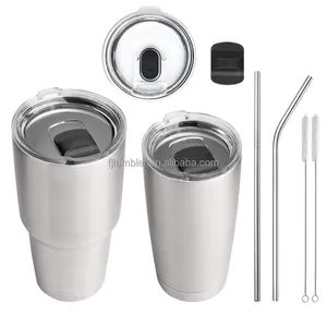 친환경 제품 2024 열 안경 스테인레스 스틸 텀블러 여행 커피 잔 뚜껑 열 컵