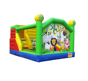 Nhà Máy Giá Zoo công viên trẻ em <span class=keywords><strong>Inflatable</strong></span> <span class=keywords><strong>bouncy</strong></span> chơi nhà với Slide Combo <span class=keywords><strong>Inflatable</strong></span> để bán - Product Image 4