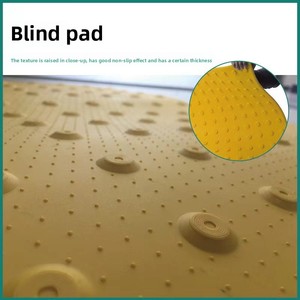 Alfombra Táctil de PVC Multicolor de Doble Uso Interior/Exterior Marca Duonika, Alta Elasticidad para Personas Ciegas, Ideal para <span class=keywords><strong>Metro</strong></span> - Product Image 4