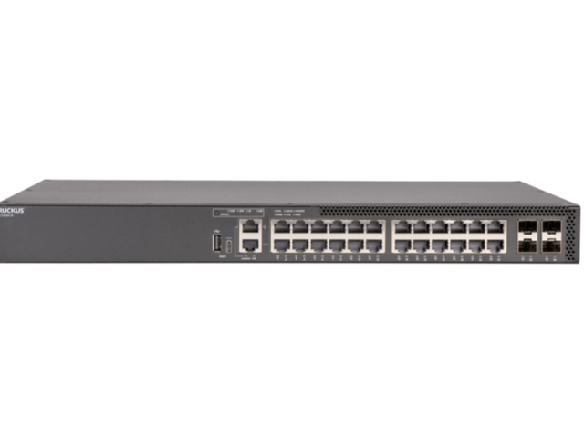 New ICX8200-24 24 Port Gigabit RJ45 Switch 1U Rackmount L3 Managed 4xSFP28 25G Uplink Stackable for Enterprise Campus Network