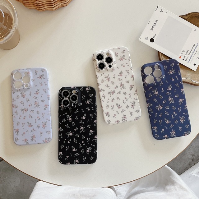 Flower Patterns Mobile Phone Case for iPhone Protection TPU Full Cover Phone Case for iPhone 11 12 13 14 15 16 Pro Max