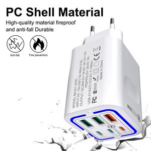 Station de charge rapide multi-appareils 6 ports PD30W Type-C + adaptateur de voyage US/EU/UK - Product Image 4