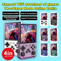 Consola de Juegos Portátil Android de Código Abierto, Pantalla HD de 4 Pulgadas, 19 Emuladores, WiFi, Batalla en Línea para Dos Jugadores, Descarga de Aplicaciones, 64 GB